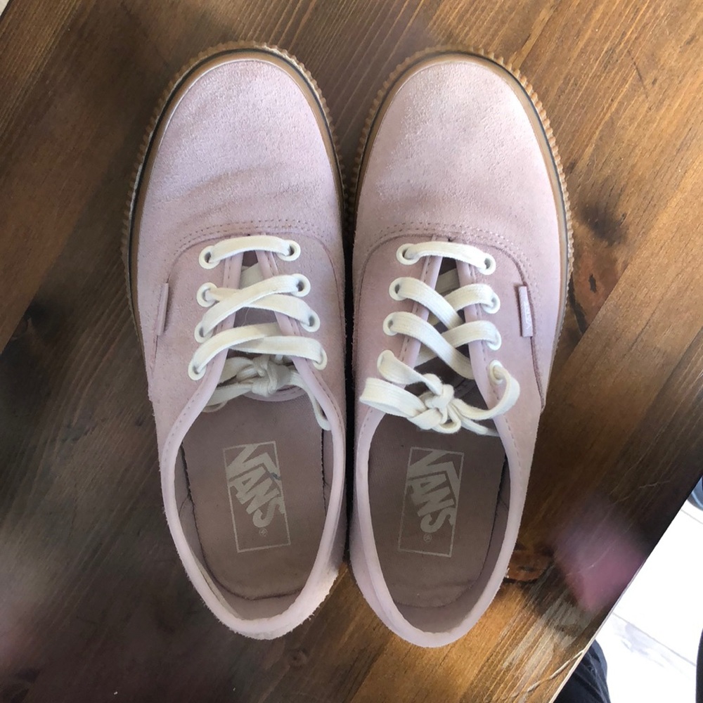 Suede vans w/ gum sole